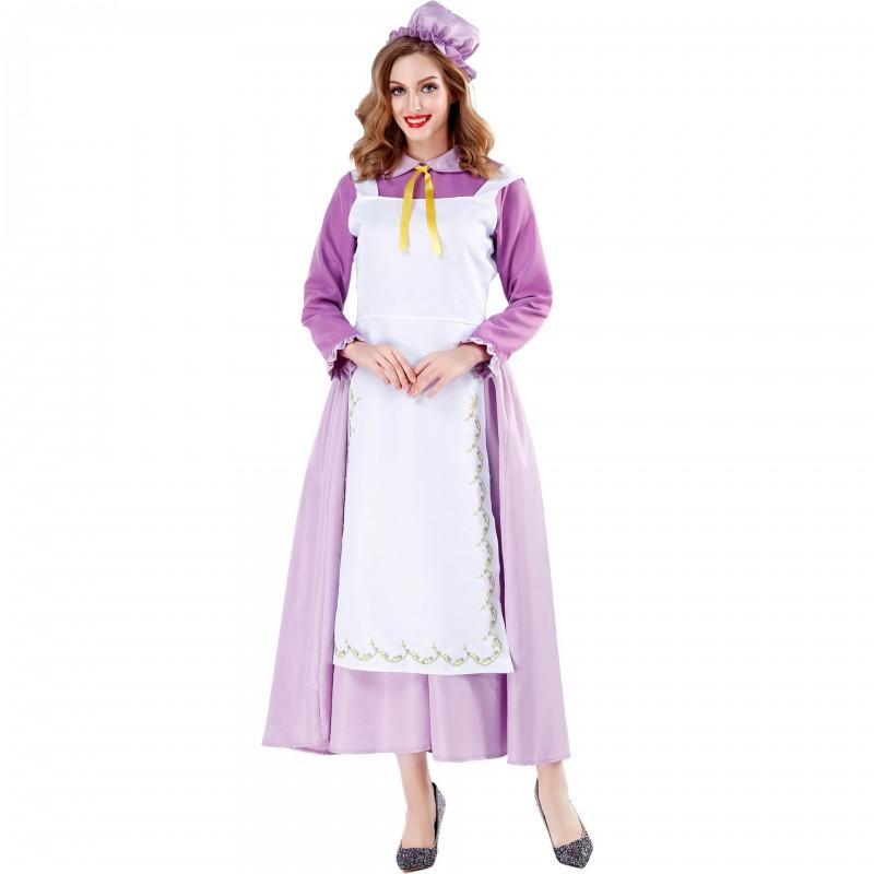 M-XL Halloween Costume Maid Dress Cosplay Party Stage Performance
