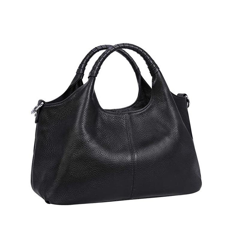 

casual large-capacity women s bag simple and versatile soft leather crossbody shoulder handbag чорний