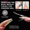 60/240/300Pcs/Pack ABS Sandwich Dual Nail  Forms 15 Size Oval Extension Dual Form No Paper Forms Needed For Easy Nail Extensions