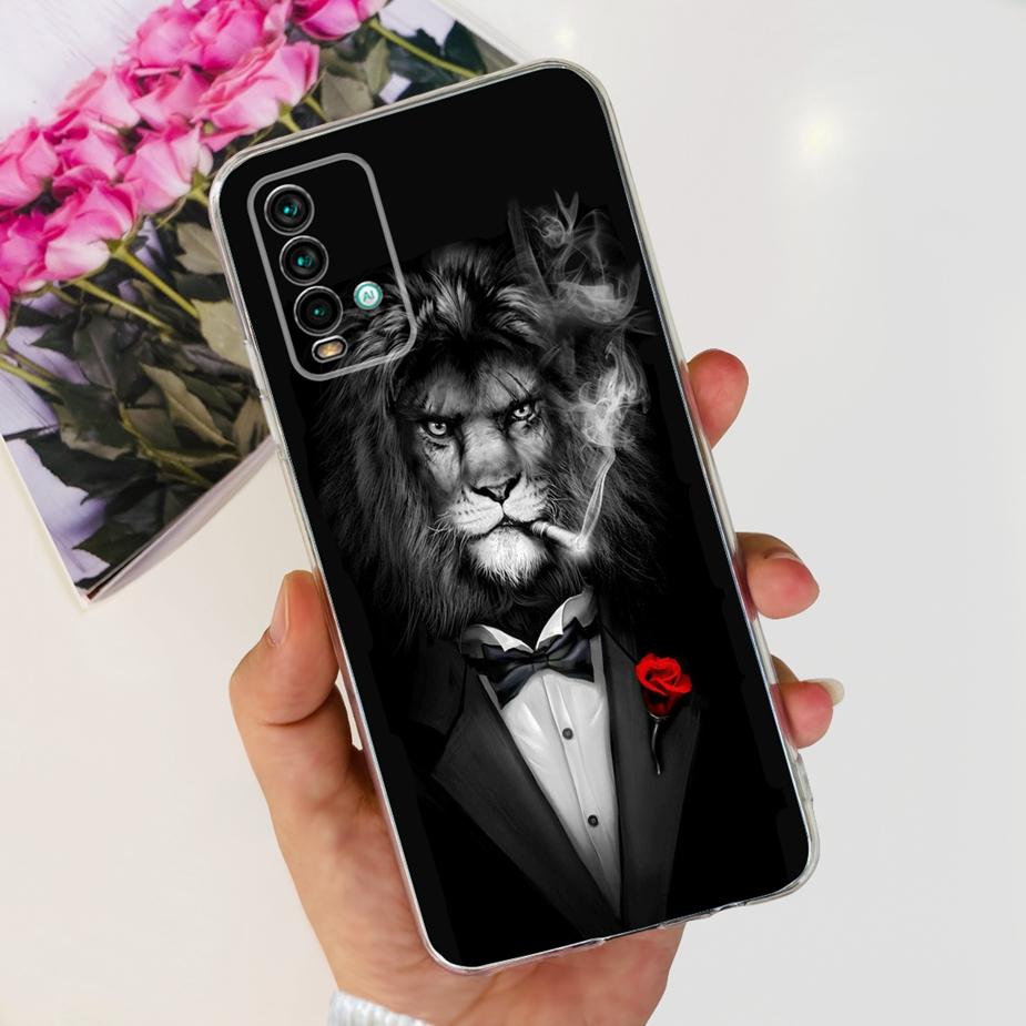 For Xiaomi Redmi 9T Case Cute Fashion Painted Cover Clear Silicone Phone Case For Xiaomi Redmi 9T Redmi9T Back Cover 6.53'' Bags