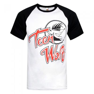 Oficjalna Męska Koszulka Raglanowa z Logo Teen Wolf