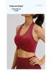 Pleated Yoga Halter: Detachable Chest Pad, Backless, Shockproof, High-Elastic Nylon Sports Tank Top