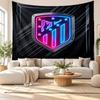 Atletico Madrid Wall Tapestry, Soft Fabric Wall Hanging, Decorative Backdrop For Bedroom Home Wall Art