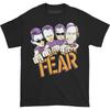 Camiseta Masculina Fear 2019 Slim Fit XX-Grande Preta