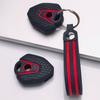 Key Cover for CFMOTO 450MT Mt450 450SR 650SR 700CLX 800MT 650MT 800NK with Keychain Honeycomb Texture Racing Stripe Motorbike Key Sleeve Accessory
