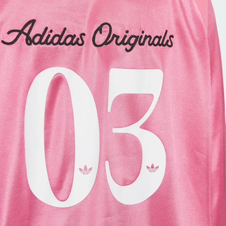 Adidas Originální Pohodlné Módní Polo Tričko s Dlouhým Rukávem Unisex topy Růžové JD1128