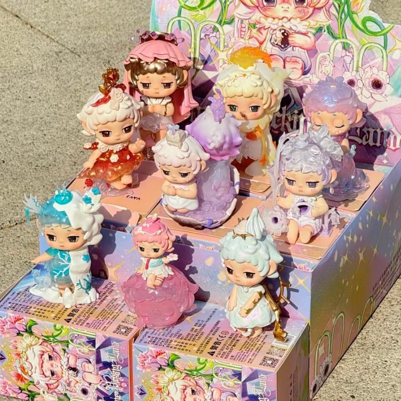 New Faya Picking Light Realm Tide Play Figure Blind Box Cute Anime Action Figure Desktop Ornaments Gift Collection Toys Doll