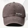 1pc Women's "Mom" Printed Baseball Cap,Retro Washed Daddy Hat,Outdoor Adjustable Mother's Day Gift,Suitable for Sports,Fishing