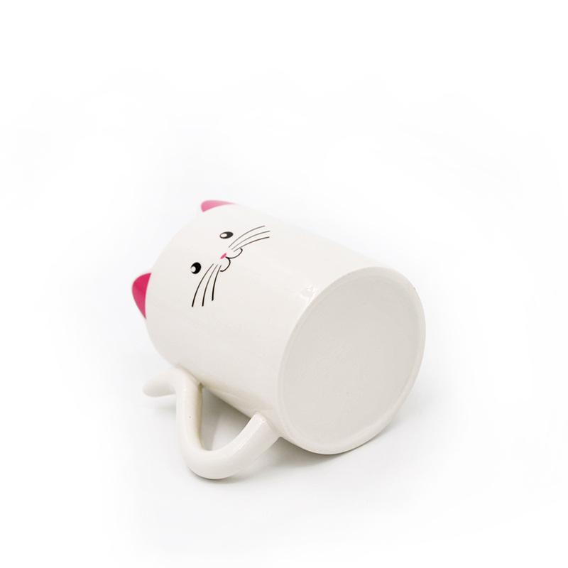 Cat Mug Creative Hand-painted Animal Cup Ceramic Cup Couple Water Cup Cute Personalized Cat-Shaped Coffee Cup