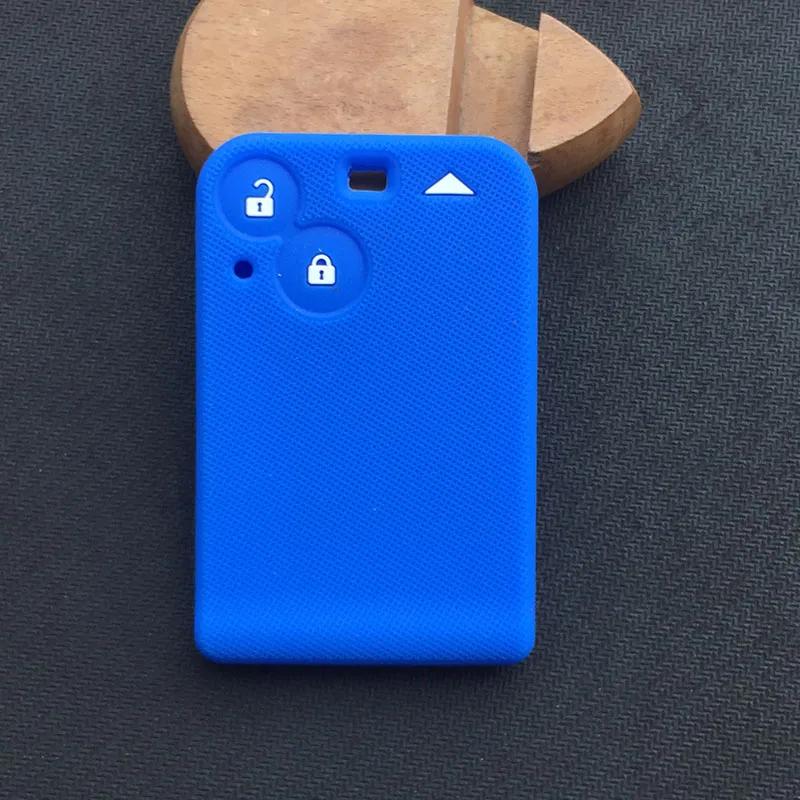 High Quality Silicone Car Key Cover Case Set Skin for Renault Laguna Espace 2001-2006 Megane Vel-satis 2 3 Buttons Card Key Fob