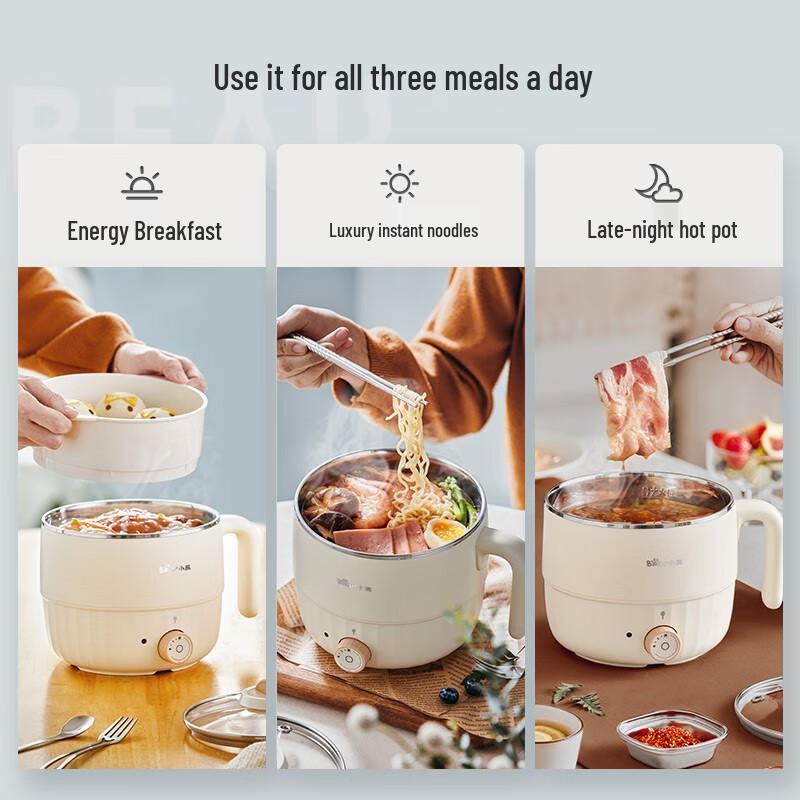 BEAR Multi-functional Electric Cooking Pot CN Plug (adapter Included)