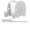 Xiaobudian Elephant Pencil Holder, Creative Phone Stand, Practical Storage Box, Desktop Organizer for Pens Makeup Brushes, Home Office Supplies