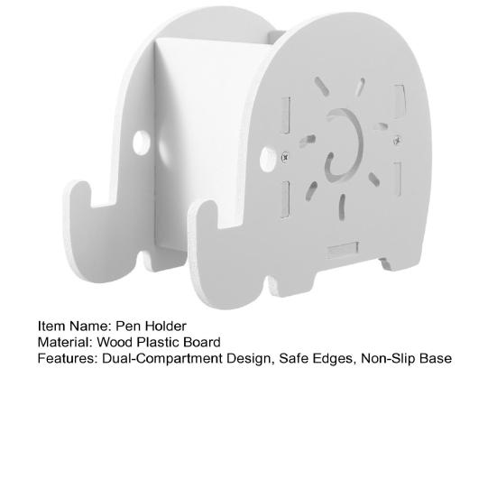 Xiaobudian Elephant Pencil Holder, Creative Phone Stand, Practical Storage Box, Desktop Organizer for Pens Makeup Brushes, Home Office Supplies
