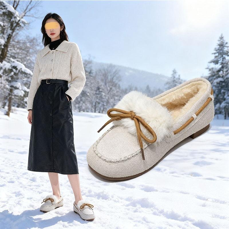 The New Soft-soled, Comfortable and Fleece Women's Shoes Are A Bestseller
