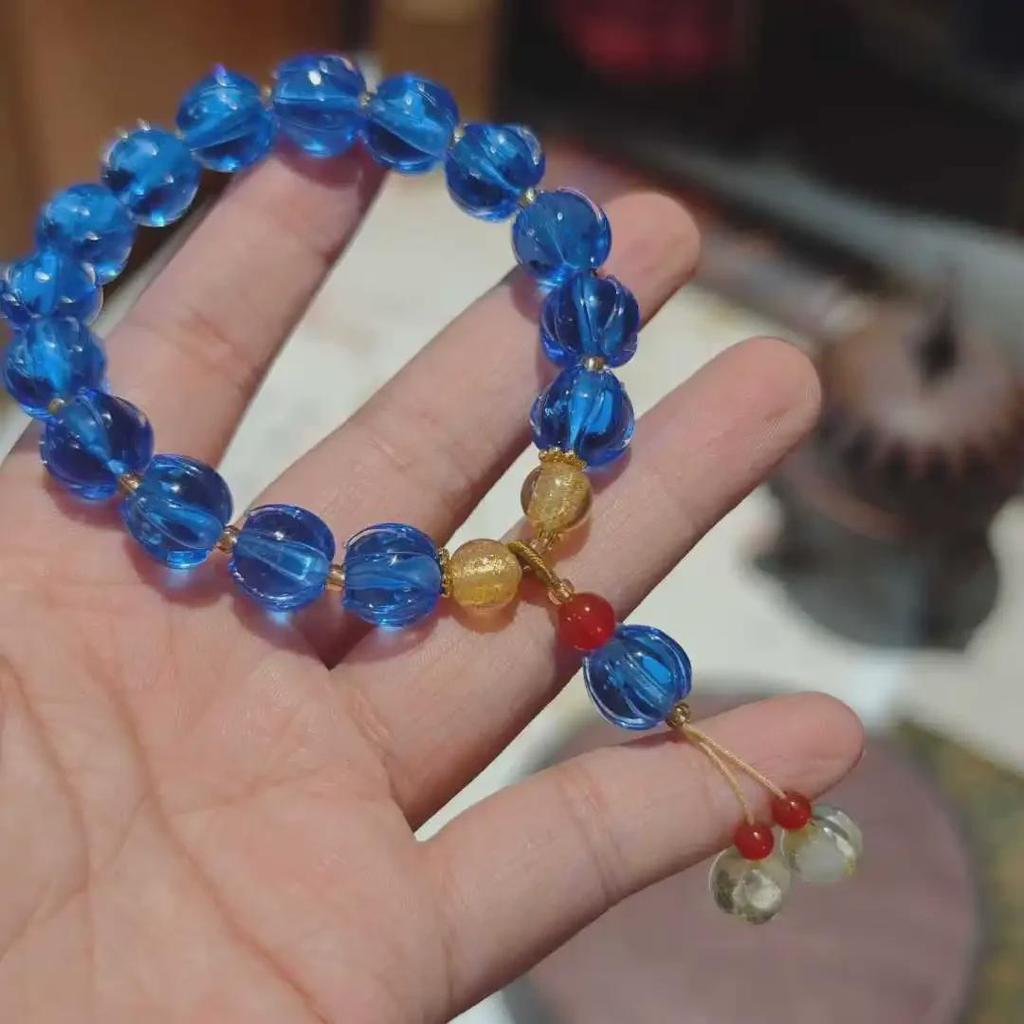 Temple-Style Fluorite Lion Bracelet - Ethnic Design for Women