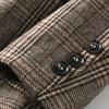 Women's Fashion British Style Loose Casual Plaid Small Suit Jacket