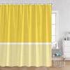 Solid Striped Shower Curtain Pink Yellow Blue Green Pattern Modern Simple Bath Curtains Polyester Cloth Home Bathroom Decoration