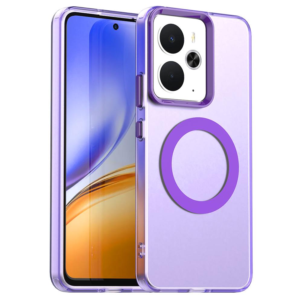 

Магнитный беспроводной зарядный чехол для Realme 14 5G Realme 14T Обложка Конфетные цвета Прозрачная задняя крышка Coque Realme 14 5g