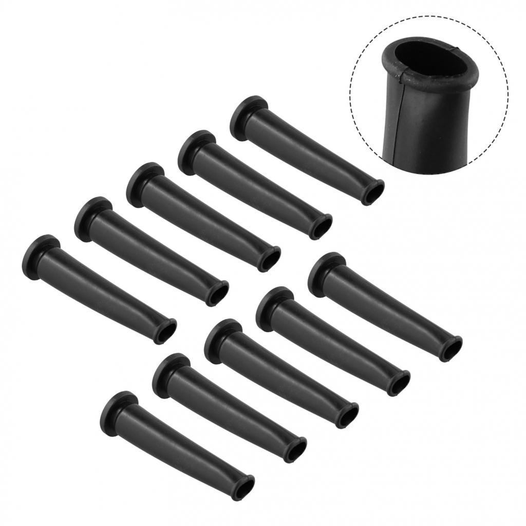 Protetor de cabo para esmerilhadeira angular, 10 peças, 9 mm/0,35 polegadas, preto
