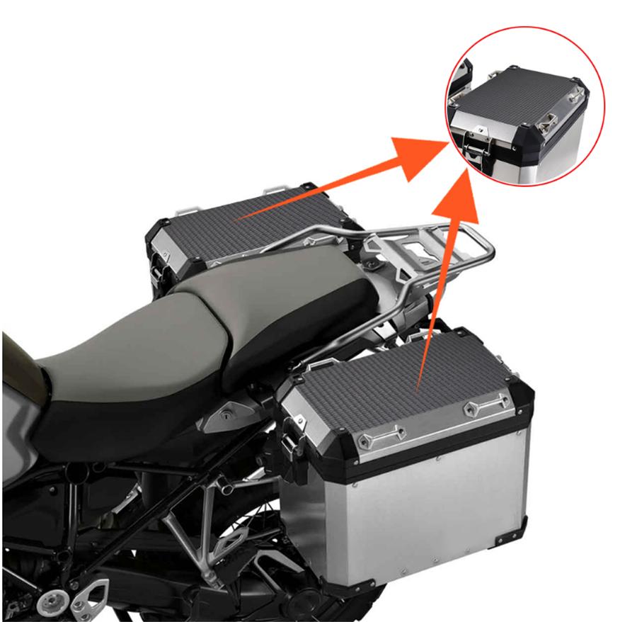 For R1200GS R1250GS Pair Side Case Pads Motorcycles Pannier Cover Set For Luggage Cases For BMW R1200GS LC Adventure ADV R 1250 GS