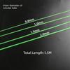 New 0.8/1/1.5/2mm Luminous Fishing Hose Silicone Hook Line Glow Anti Rig Tube Green Fishing Night Luminous Tube Deep Sea Fishing