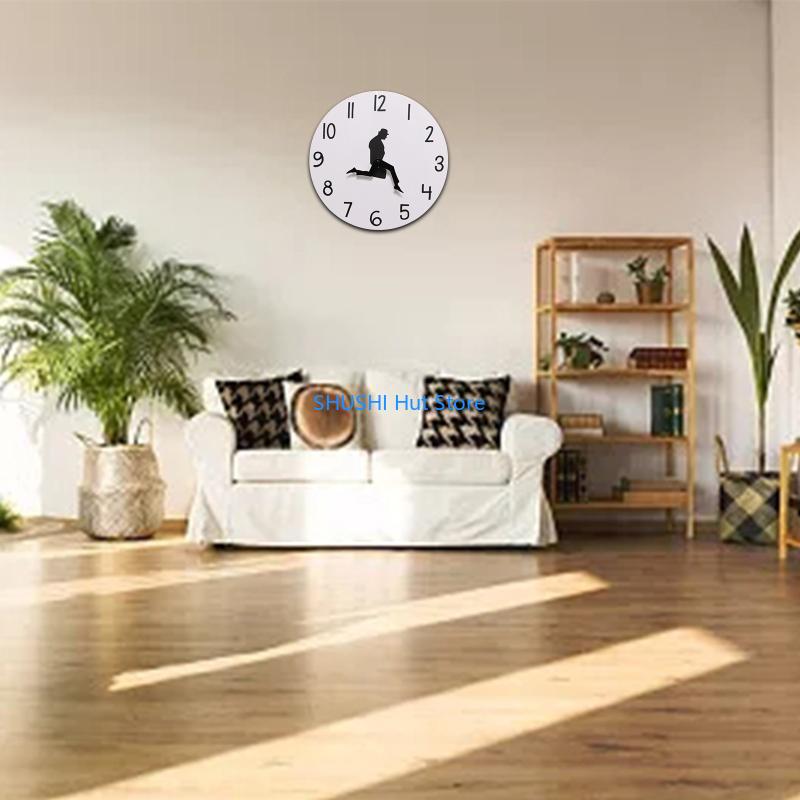 for Creative Wall Clock Decorative Walking Man in Suit Wall Art Clock Home Decor D57B