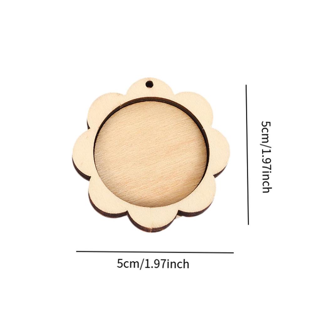 Wooden Mini Embroidery Hoop for DIY Pendant Arts Needlework Accessories Small Display Frame