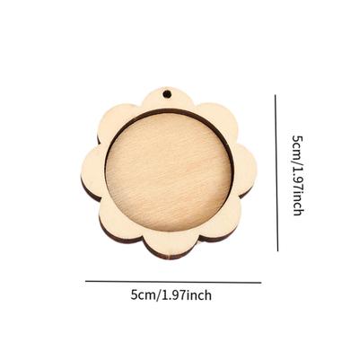 Wooden Mini Embroidery Hoop for DIY Pendant Arts Needlework Accessories Small Display Frame