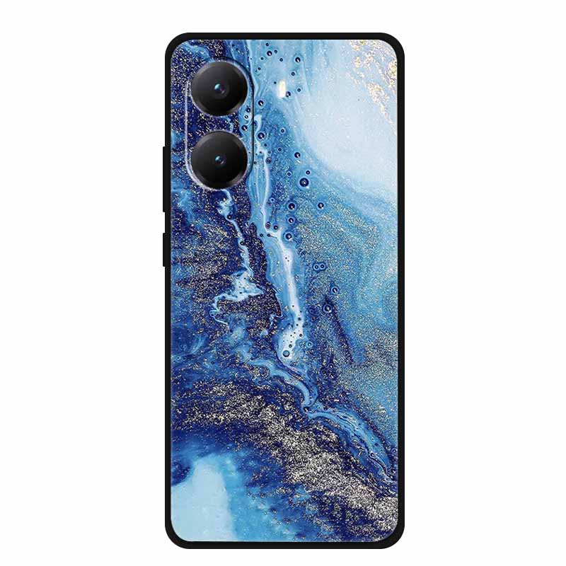 Funda For Poco X7 Pro Cases Marble Painted Silicone Back Cover for Poco X7 Pro Protective Shockproof Cool Capa Poco X7Pro Bumper