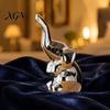 White Ceramic Figurine Nordic Minimalist Ornaments, Abstract Bear/Cat/Elephant/Cactus Sculpture Tabletop Decor for Elegant Table Centerpieces