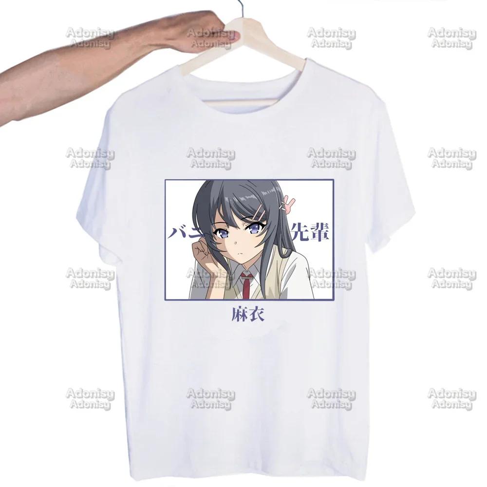 Mai Sakurajima Rascal Does Not Dream of Bunny Girl  Unisex T Shirt New O Neck Cotton T-Shirt Designer Tshirt Tops Tees Shirt