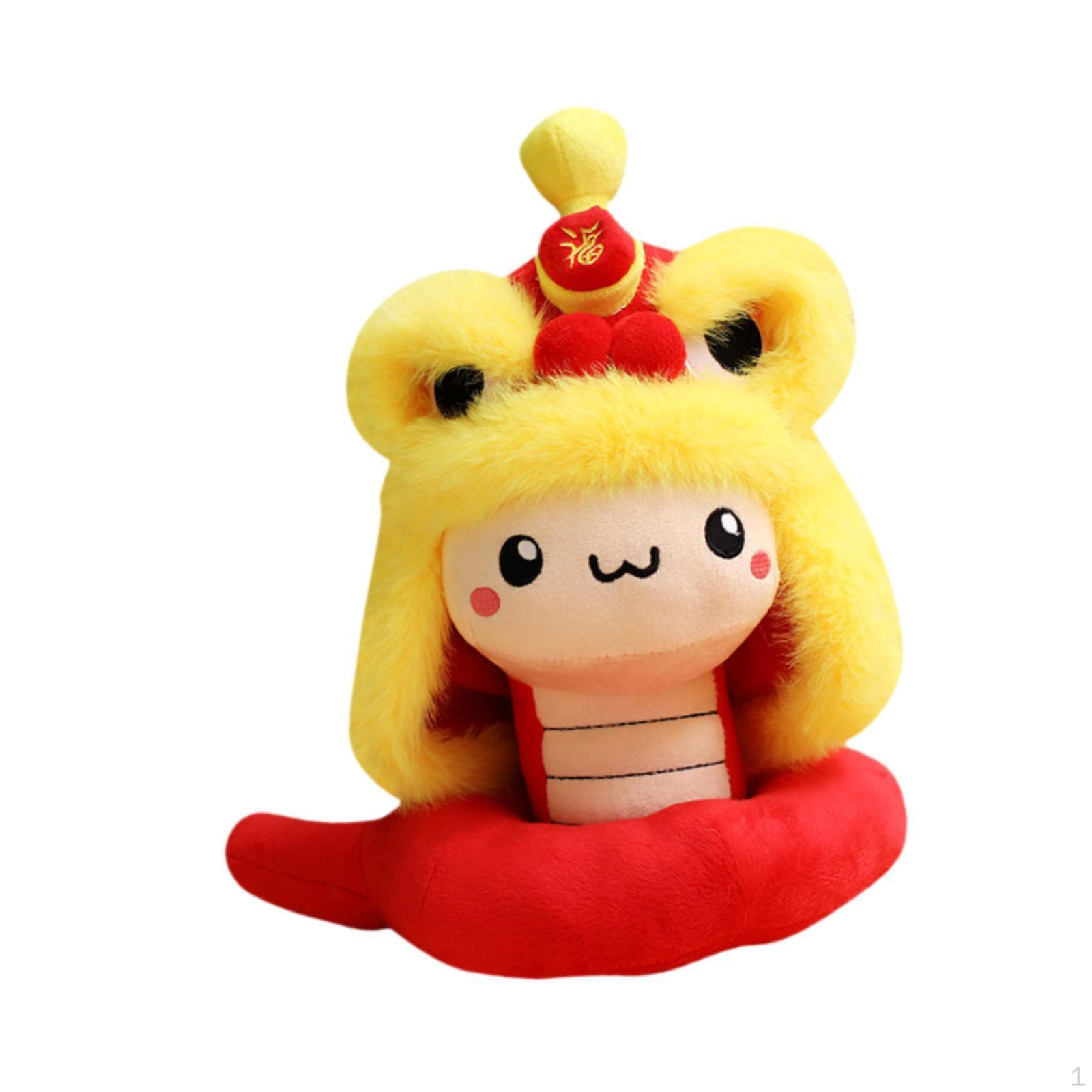 

Празднование китайского года плюшевая змея мягкая игрушка для детской комнаты аксессуар 40cm red