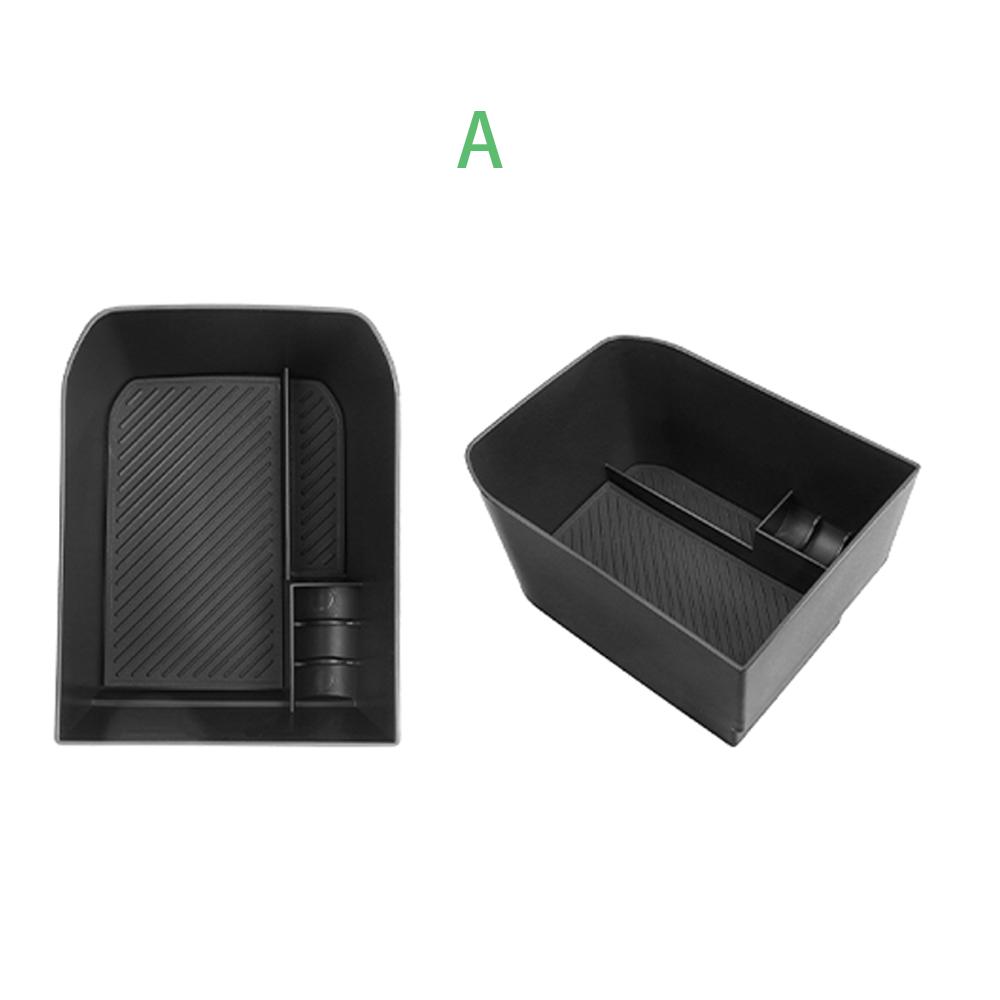 Car Interior Trim Central Storage Box Console Armrest Organizer Holder black ABS Material for KIA EV3 2024 2025 2026 LHD RHD