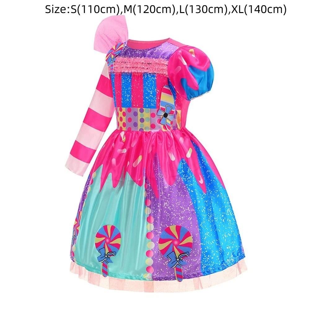 Cosplay Children's Candy Dress With Candy Hat Cosplay Costume Fashion Prom Costume Kids
