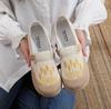 Processing custom new women's cloth shoes old Beijing embroidered linen cloth shoes women's shallow mouth retro fashion single shoes Hanfu