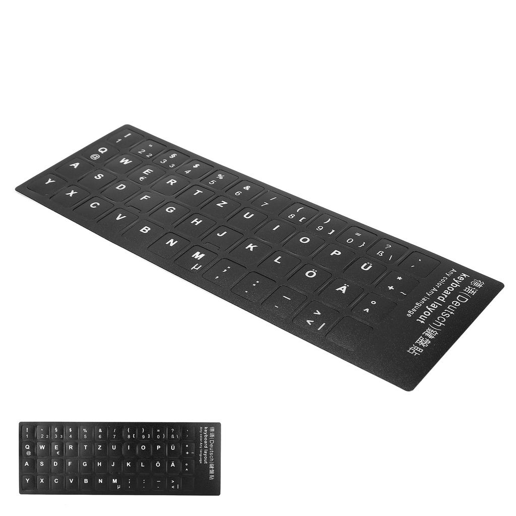 German Keyboard Sticker Replacement Keyboard Sticker for Desktop Computer Laptop