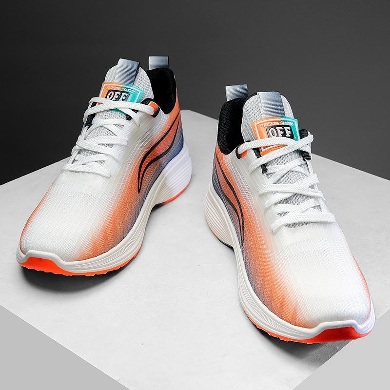 Men's Shoes 2025 New Mesh Shoes Trendy Fly-woven Sports Shoes Four Seasons Fashion Running Shoes Korean Version Breathable Casual Shoes