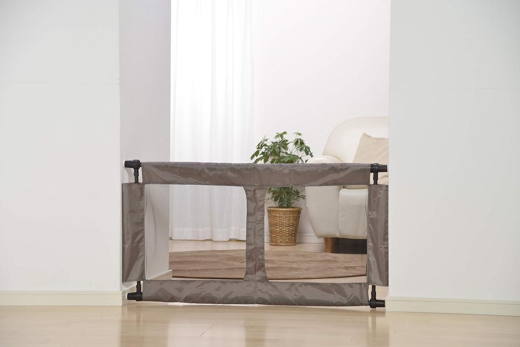 GREEN LIFE Creomey Baby for Ages 60cm High for Easy Adult Stepping Medium Width Fence, Medium, 6-24 Months, Over, CBF-M-AZ, Brown, (Installation