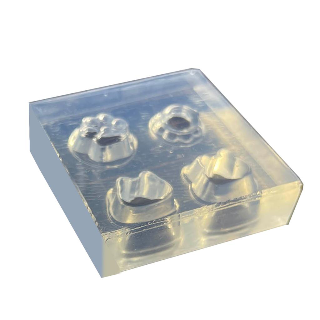 Miniature Delights Creating Mould Cute Cat Rabbit Octopus Cat Claw Silicone Mold for Making Animal Shaped Pudding Food