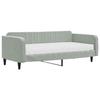 VidaXL Lit de jour avec matelas gris clair 100x200 cm velours 3197046
