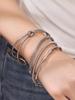Stainless Steel Bamboo Joint Openable Bracelet - Unique European & American Design, High-Quality Texture