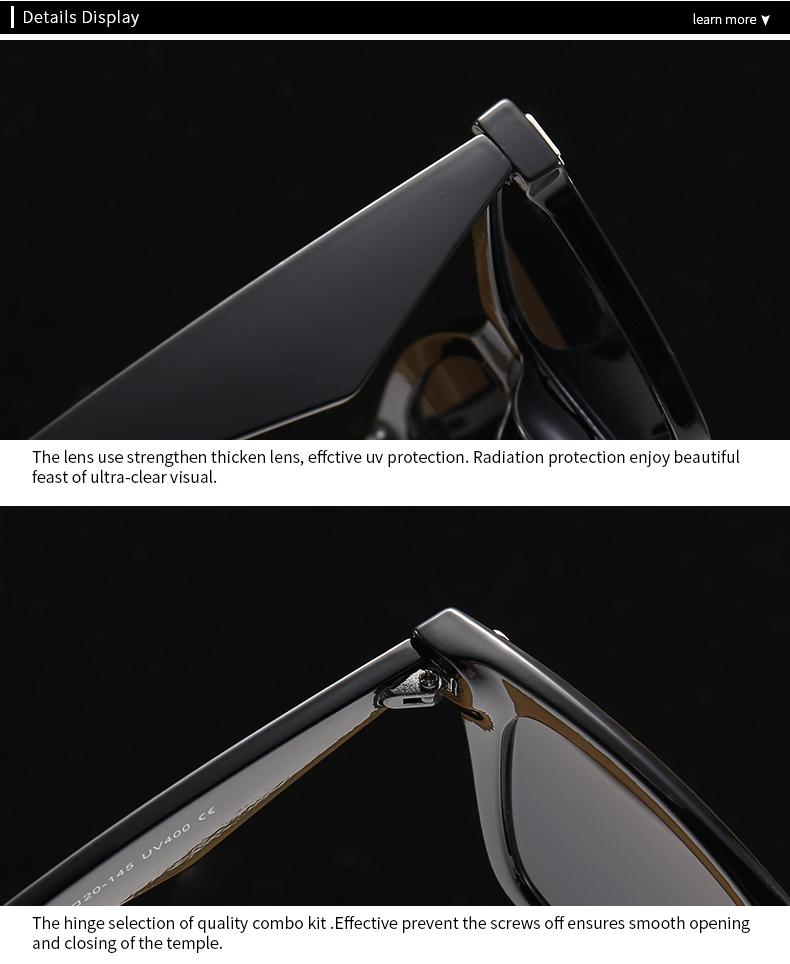 Export Cross-Border Popular Oversized Frame Cat-Eye Decorative Sunglasses European and American Trendy Street Photography