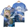 Games Wuthering Waves Galbrenr 3D Print T-Shirts Streetwear Men Fashion Oversized O-Neck Short Sleeved