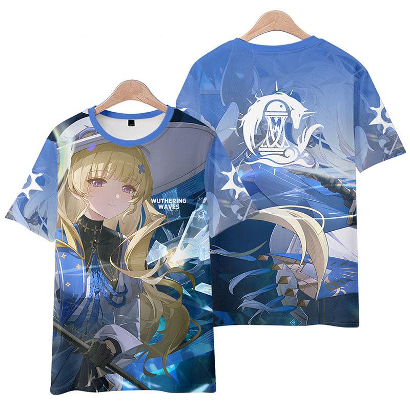 

Games Wuthering Waves Galbrenr 3D Print T-Shirts Streetwear Men Fashion Oversized O-Neck Short Sleeved XXXL