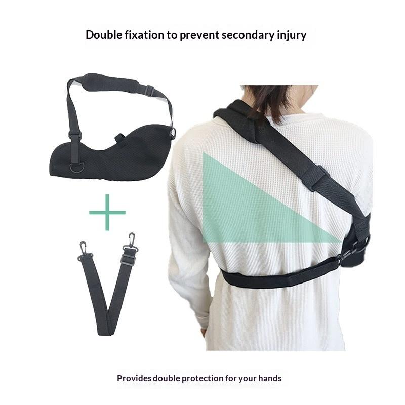 Adjustable Post-Surgery Shoulder Sling Anti-Slip Breathable Mesh Arm Brace for Daily Use Injury Support