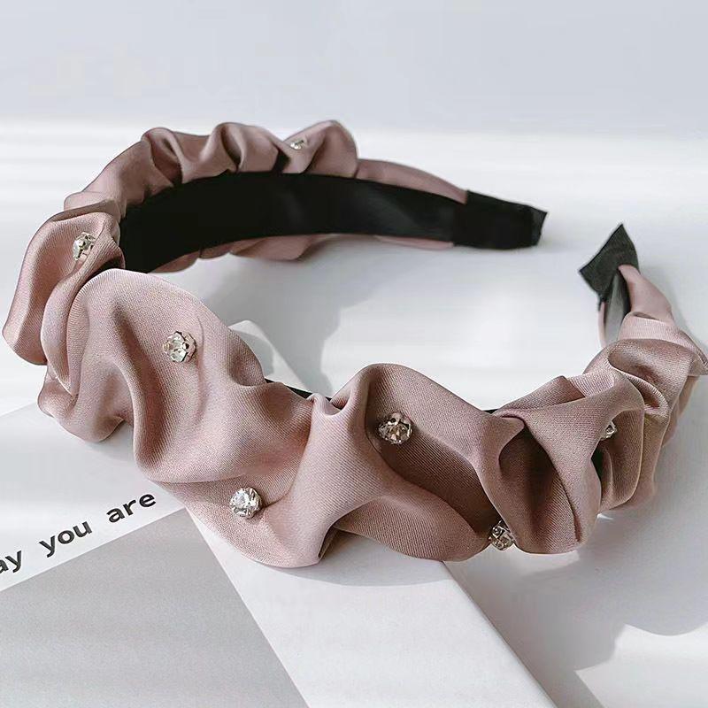 French Retro Braided High-Grade Headband: High Skull Top, Non-Slip, Perfect for Washing Face.