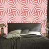Hippie wallpaper coral background, coral background for living room and bedroom 50x1000
