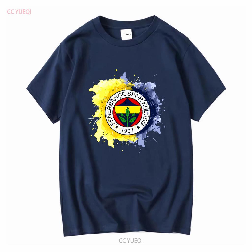 Nové Limitované Tmavé Fenerbahce Istanbul Akvarelový Design Klasické Tričko s dlouhým nebo krátkým rukávem vintage Prané módní grafika
