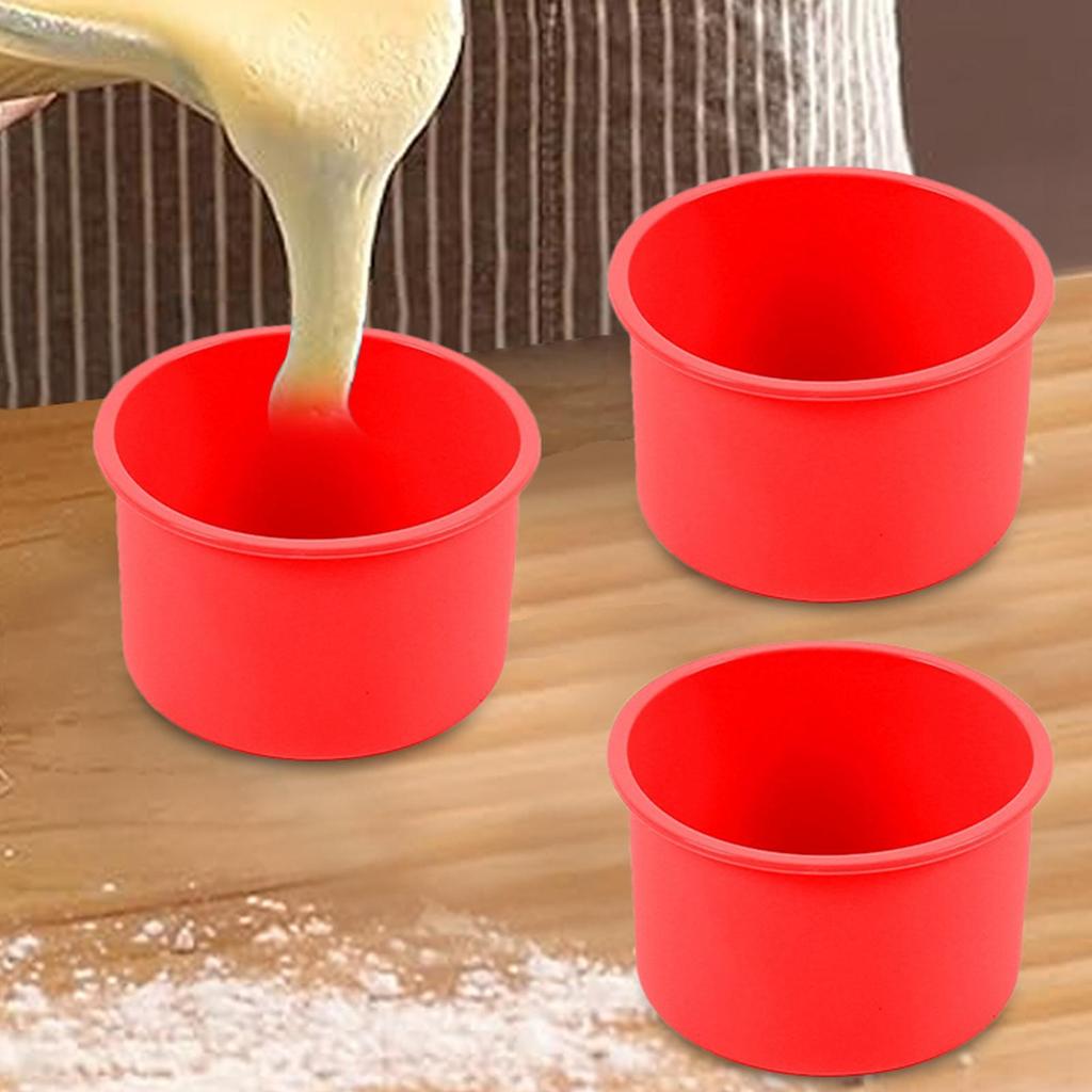 Round Non-Stick Silicone Baking Molds DIY Cake Moulds For Cheese Cake Chocolate Layer Cake Mousse Cake Dessert Baking Tools