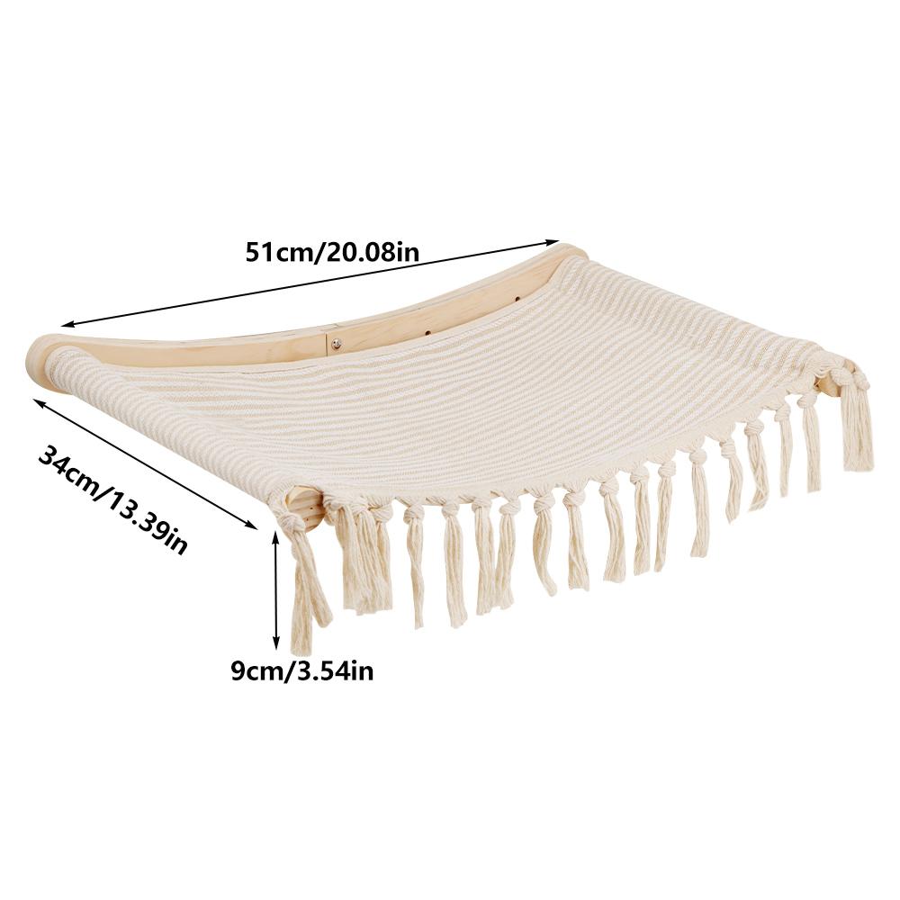 Cat Wall Climbing Shelves ScratcherFurniture Wall Mounted Bed Cat Wall Shelves & Hammock for Indoor Cats Home Decor Accessories
